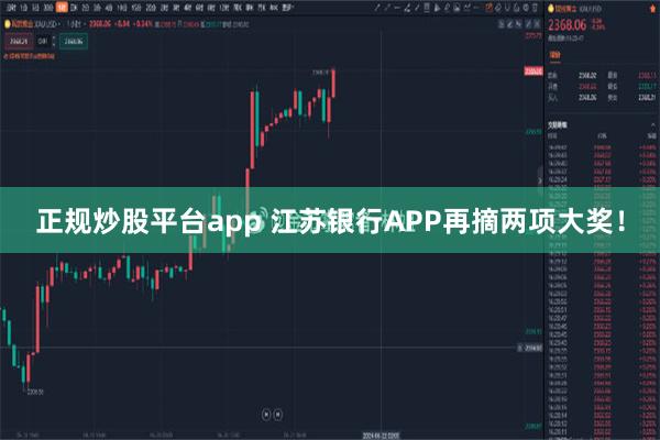 正规炒股平台app 江苏银行APP再摘两项大奖！